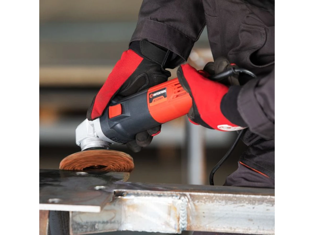 Диск зачистний із спіненого абразиву помаранчевий 125*22,2*13 мм, P46, T27 INTERTOOL BT-0605 