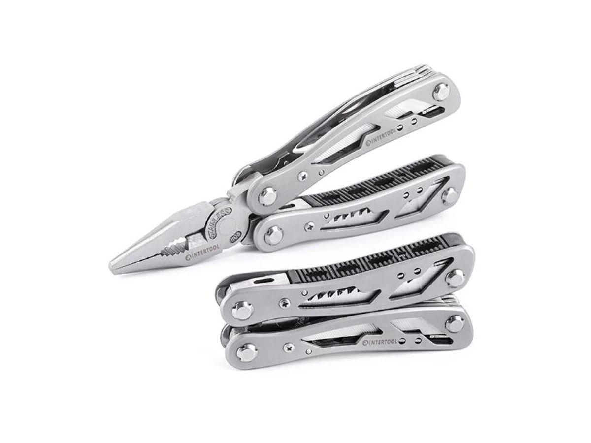 Мультиінструмент 165 мм, 12 в 1, з чохлом INTERTOOL HT-0540 