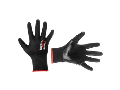 Перчатка трикотажная, синтетическая с гладким нитриловым покрытием 10