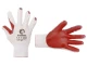 Перчатка трикотажная, поликоттон, стекольщика (каменщика), с латексным покрытием красного цвета, 10" INTERTOOL SP-0004 