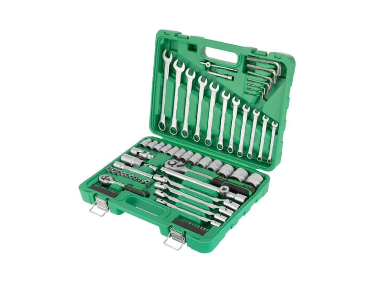 Набір інструментів 1/2" & 1/4", 77 од. INTERTOOL ET-6077 