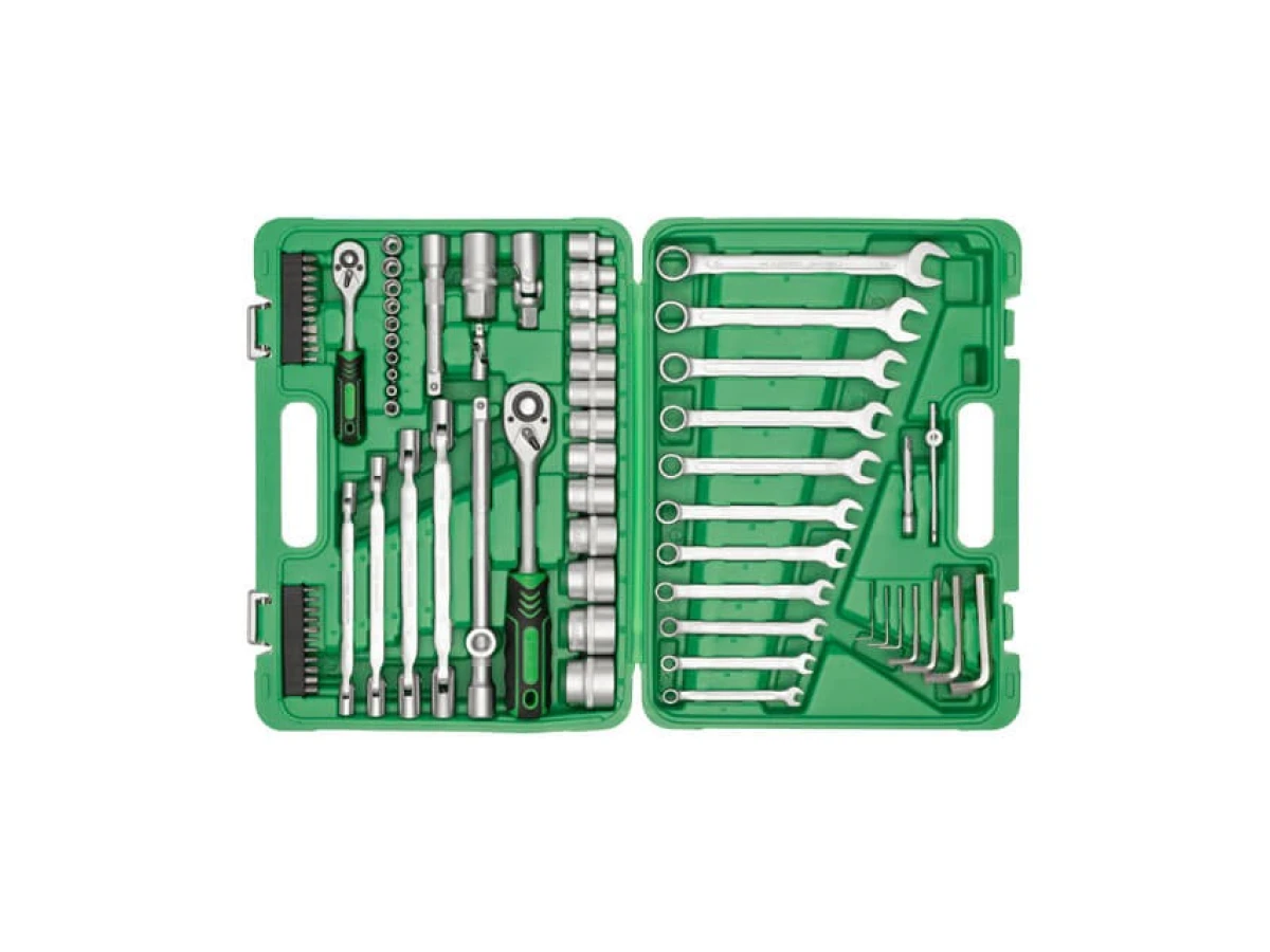 Набір інструментів 1/2" & 1/4", 77 од. INTERTOOL ET-6077 