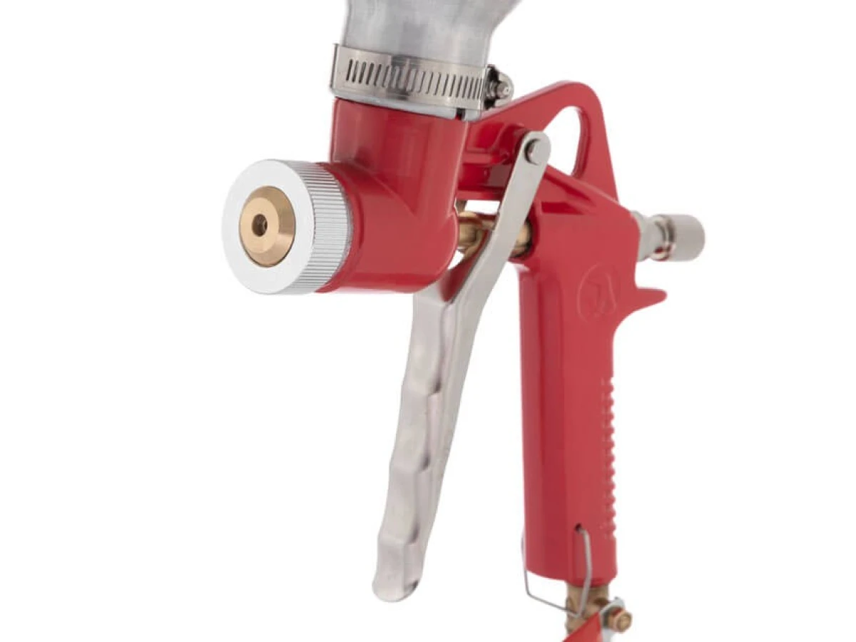 Пістолет для нанесення штукатурки пневматичний, три форсунки: 4, 6, 8 мм, В/Б метал, 6000 мл, 3-6 бар INTERTOOL PT-0401 