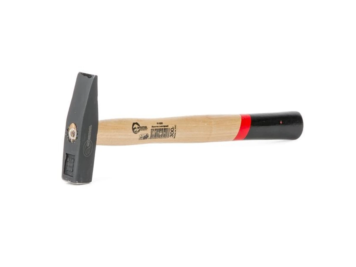 Молоток слюсарний 300г,ручка ясен INTERTOOL HT-0252 