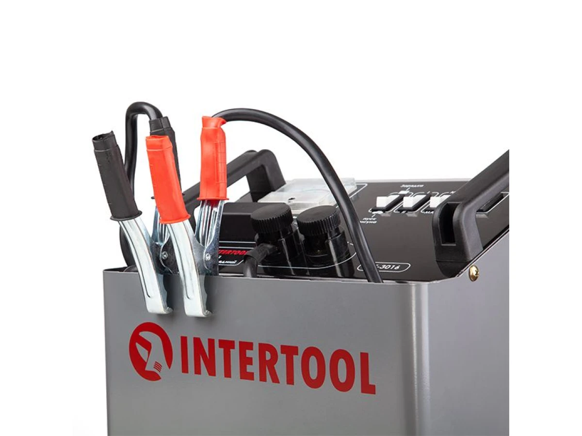 Пускозарядное устройство 12 В - 24 В, 300 А, 1.2 кВт INTERTOOL AT-3016 