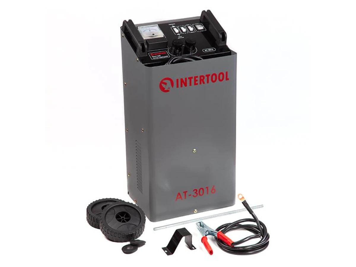 Пускозарядное устройство 12 В - 24 В, 300 А, 1.2 кВт INTERTOOL AT-3016 