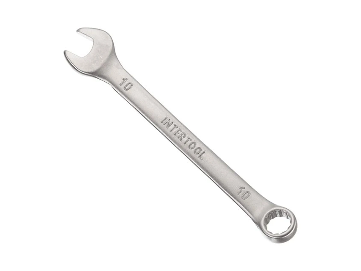 Ключ комбінований 10 мм CrV INTERTOOL HT-1210 