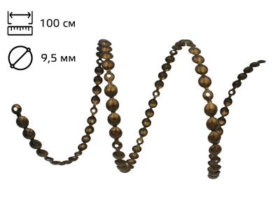 Стрічка цвяхова 9.5 мм Old Gold  (1м+19 цвяхів)