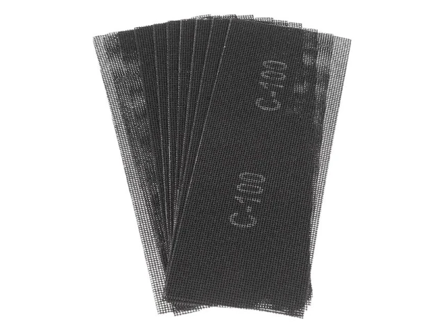 Сітка абразивна, 105 x 280 мм, К100, 10 шт. INTERTOOL KT-6010 