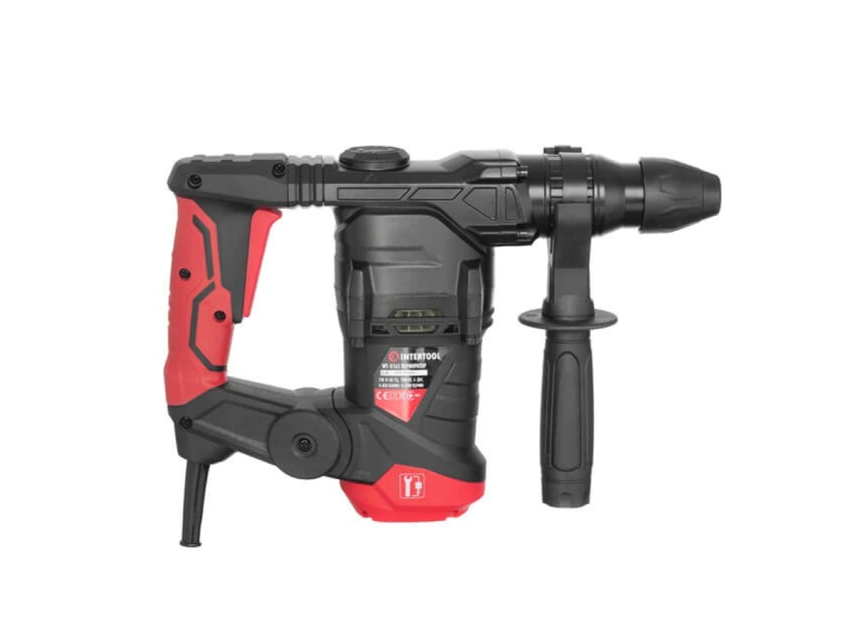 Перфоратор 1500 Вт, 3 режима, 0-850 об/мин, 0-4500 уд/мин, 6 Дж, регулировка оборотов INTERTOOL WT-0163 