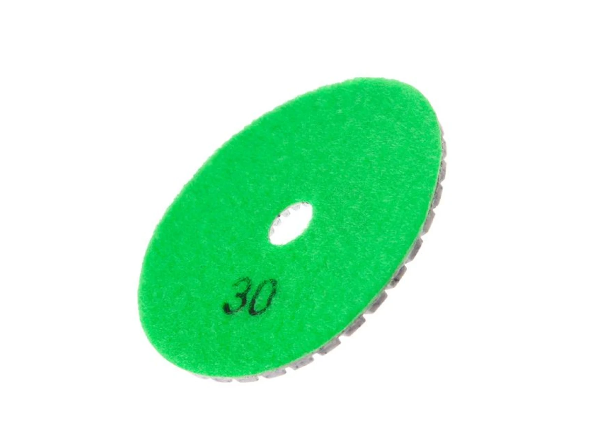 Коло алмазне шліфувальне гнучке на липучці 100 мм P30 INTERTOOL BT-0902 