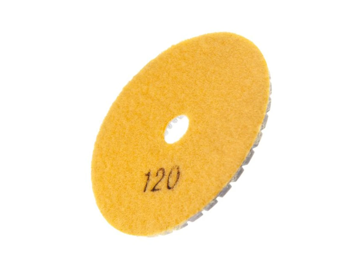 Коло алмазне шліфувальне гнучке на липучці 100 мм P120 INTERTOOL BT-0908 