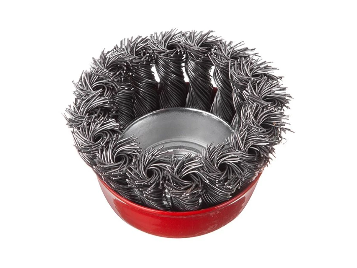 Щітка чашкова 65 мм, для КШМ, М14 (пучки крученого дроту) INTERTOOL BT-2065 