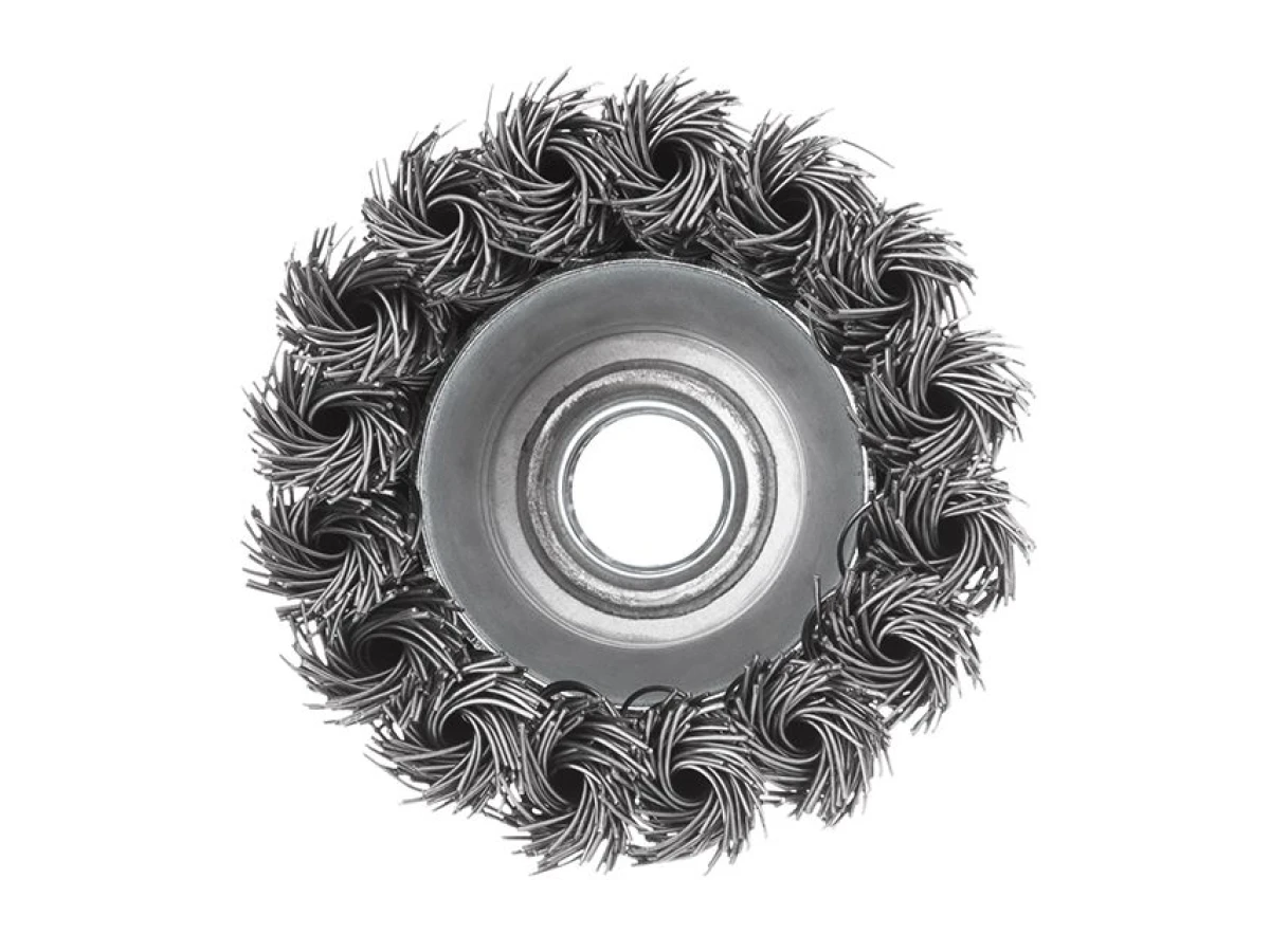 Щітка чашкова 65 мм, для КШМ, М14 (пучки крученого дроту) INTERTOOL BT-2065 
