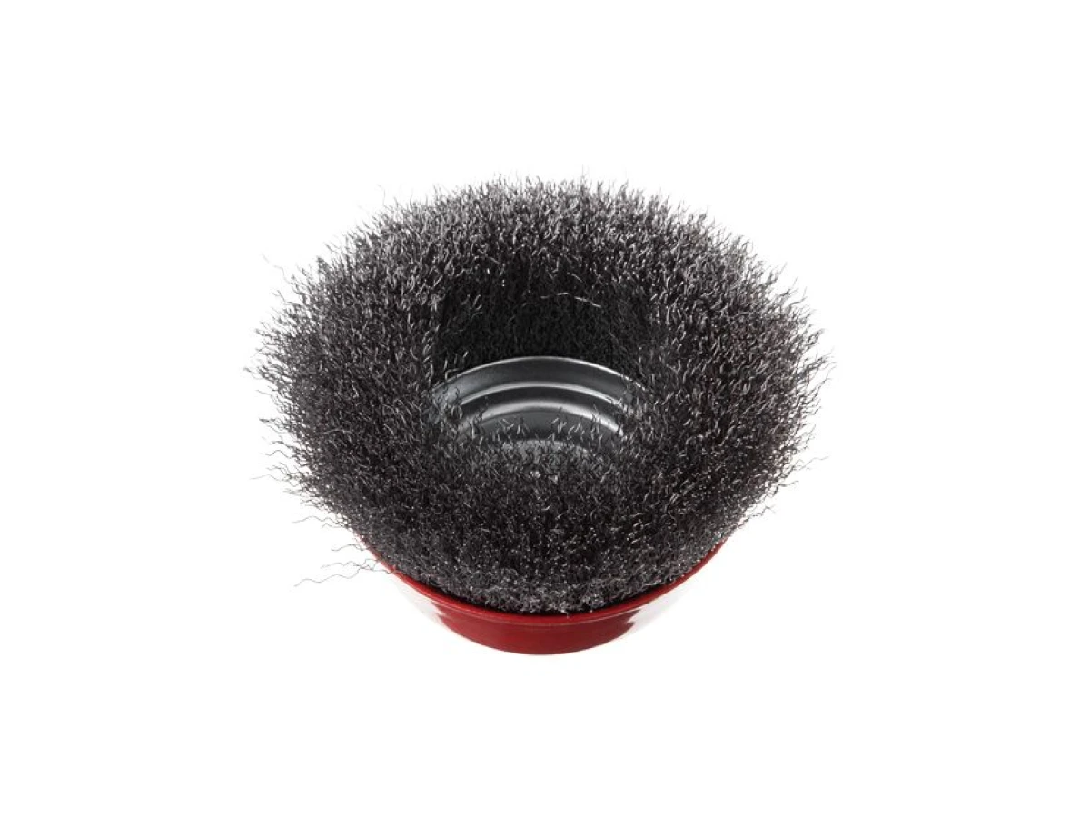 Щітка чашкова 125 мм, для КШМ, М14 (кручений дріт) INTERTOOL BT-1125 