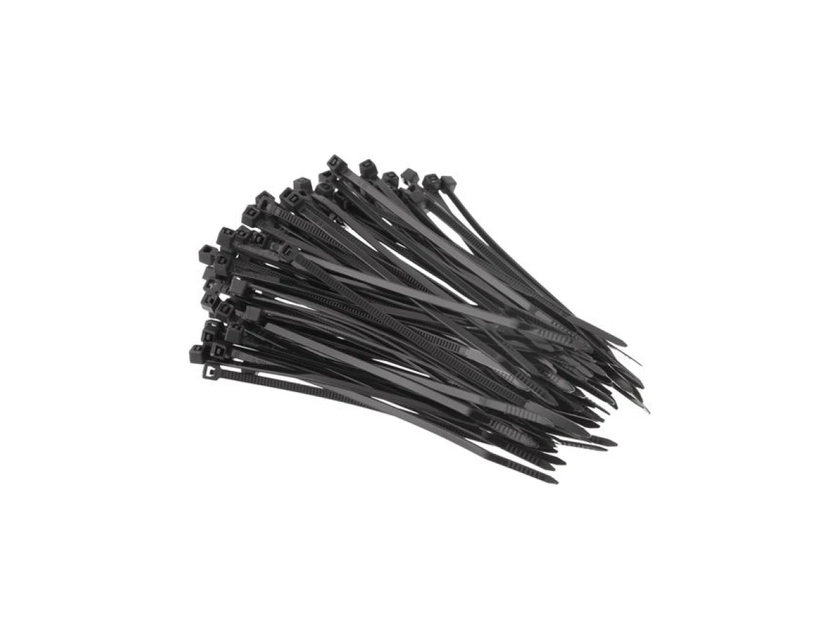 Хомут пластиковый 2,5*100 мм, (100 шт/уп.), черный INTERTOOL TC-2511 