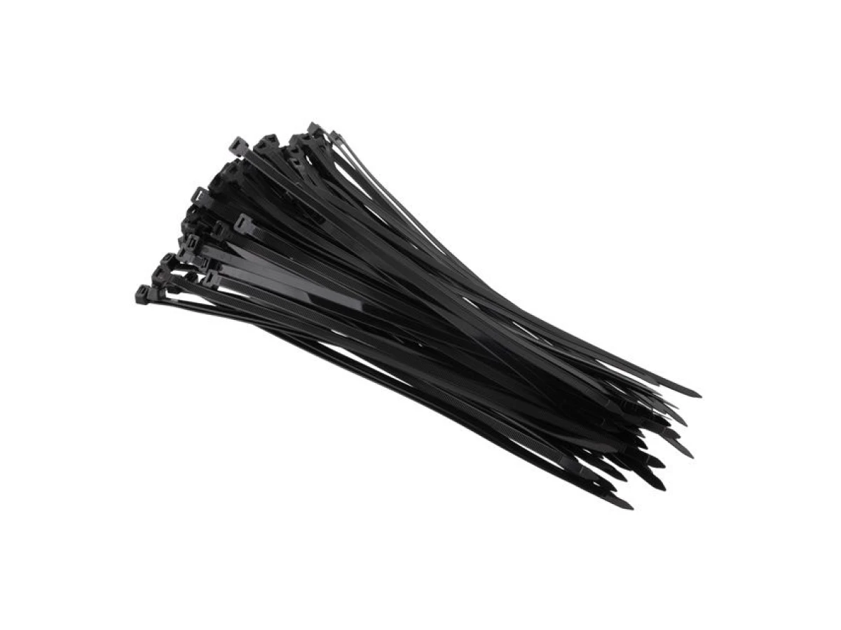 Хомут пластиковый 7,6*350 мм (100 шт/уп.), черный INTERTOOL TC-7636 