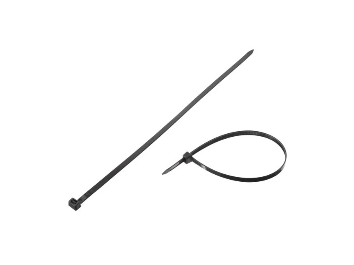 Хомут пластиковый 7,6*350 мм (100 шт/уп.), черный INTERTOOL TC-7636 