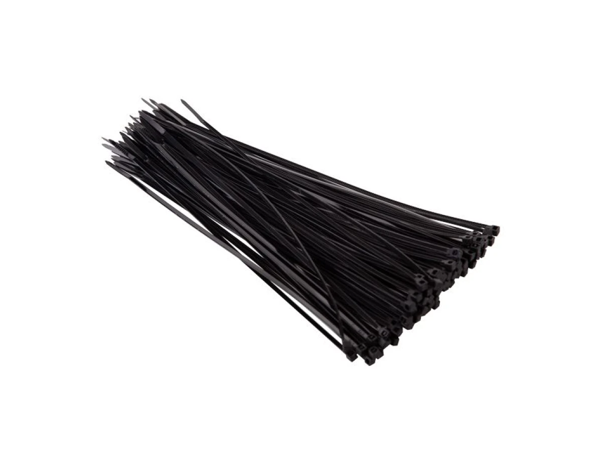 Хомут пластиковый 2,5*200 мм, (100 шт/уп.), черный INTERTOOL TC-2521 