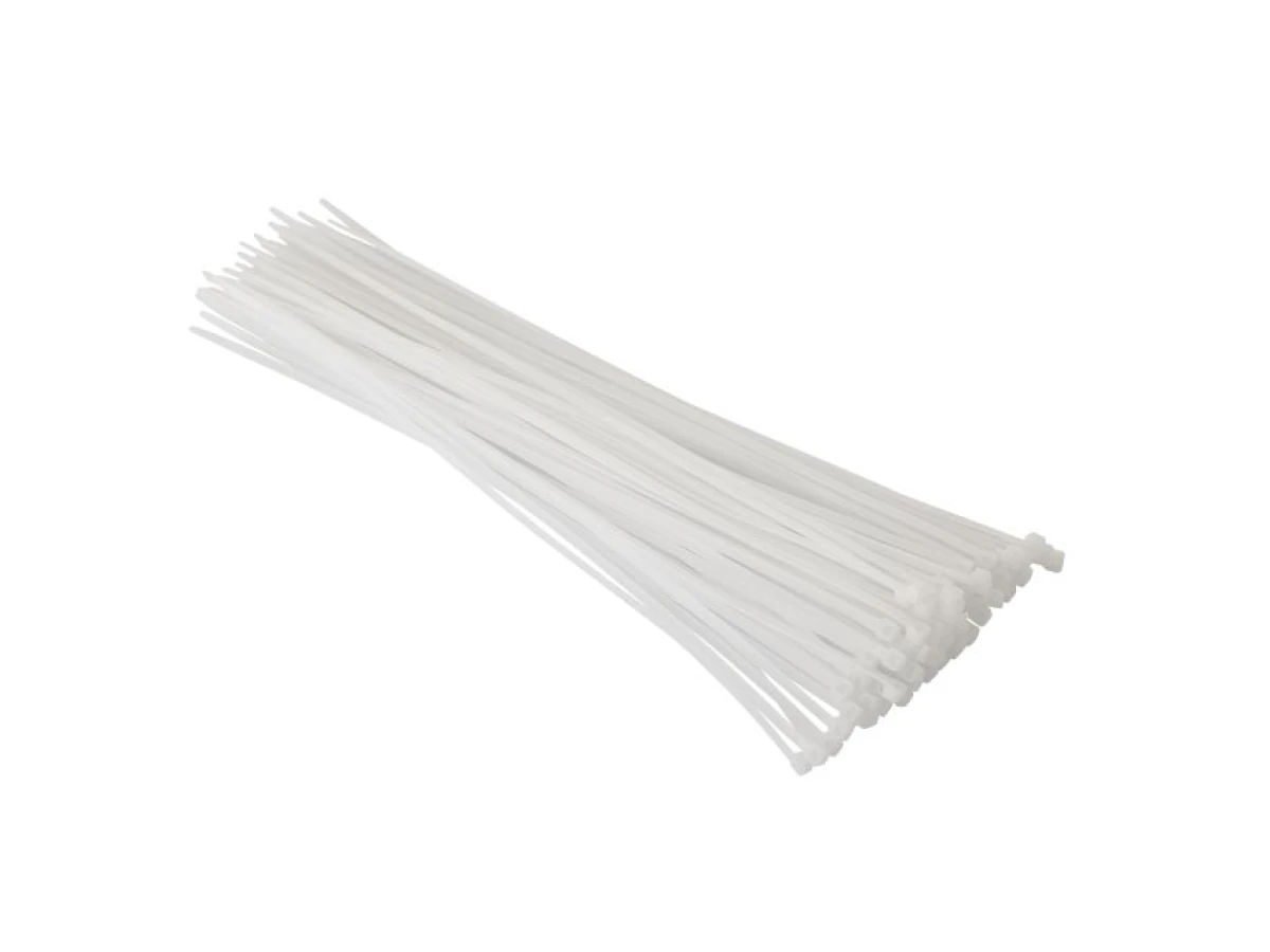 Хомут пластиковый 3,6*300 мм (100 шт/уп.), белый INTERTOOL TC-3630 