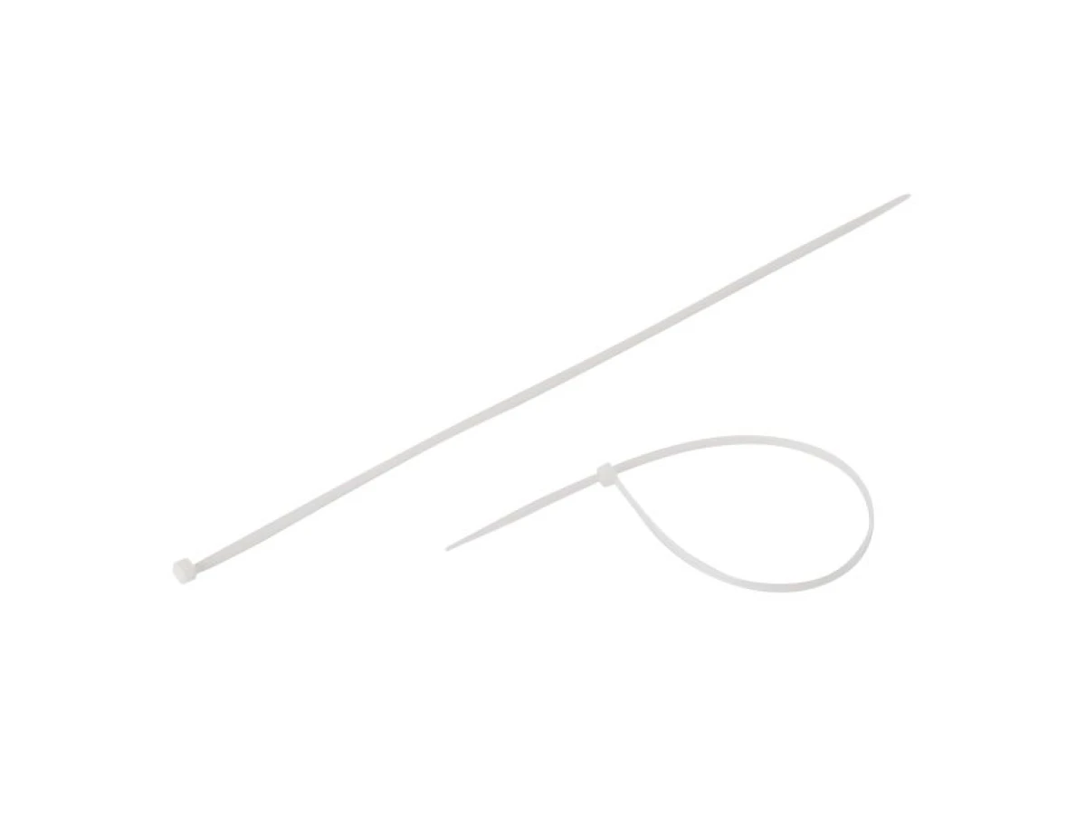 Хомут пластиковый 3,6*300 мм (100 шт/уп.), белый INTERTOOL TC-3630 