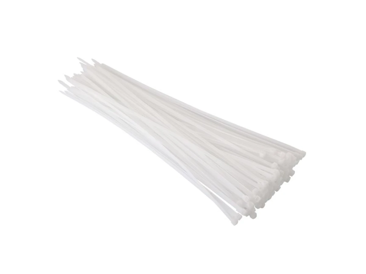 Хомут пластиковый 4,8x350 мм, (100 шт/упак), белый INTERTOOL TC-4835 