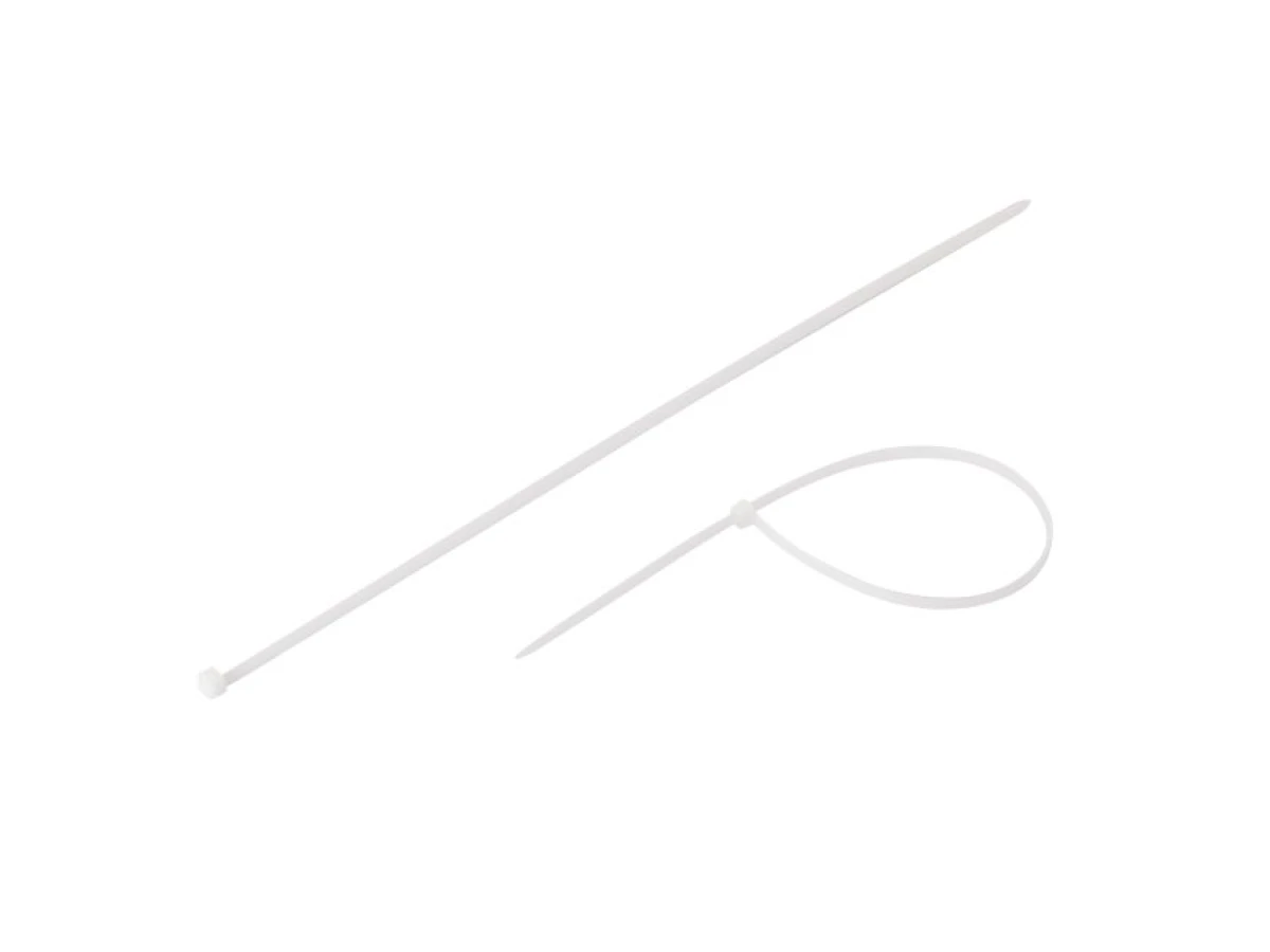 Хомут пластиковый 4,8x350 мм, (100 шт/упак), белый INTERTOOL TC-4835 
