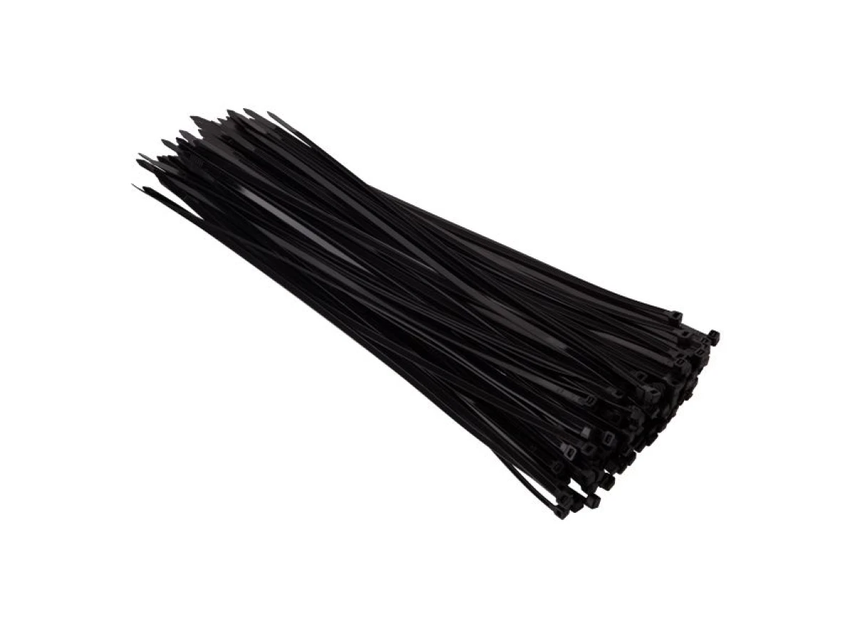 Хомут пластиковый 4,8*350 мм (100 шт/уп.), черный INTERTOOL TC-4836 