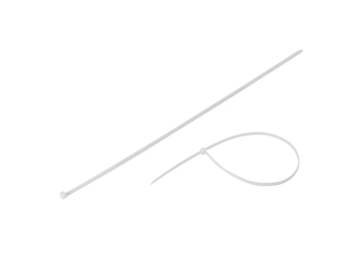 Хомут пластиковый 4,8*400 мм (100 шт/уп.), белый INTERTOOL TC-4840 