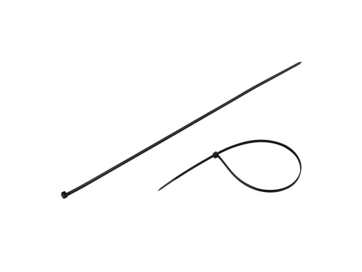 Хомут пластиковый 4,8*400 мм (100 шт/уп.), черный INTERTOOL TC-4841 