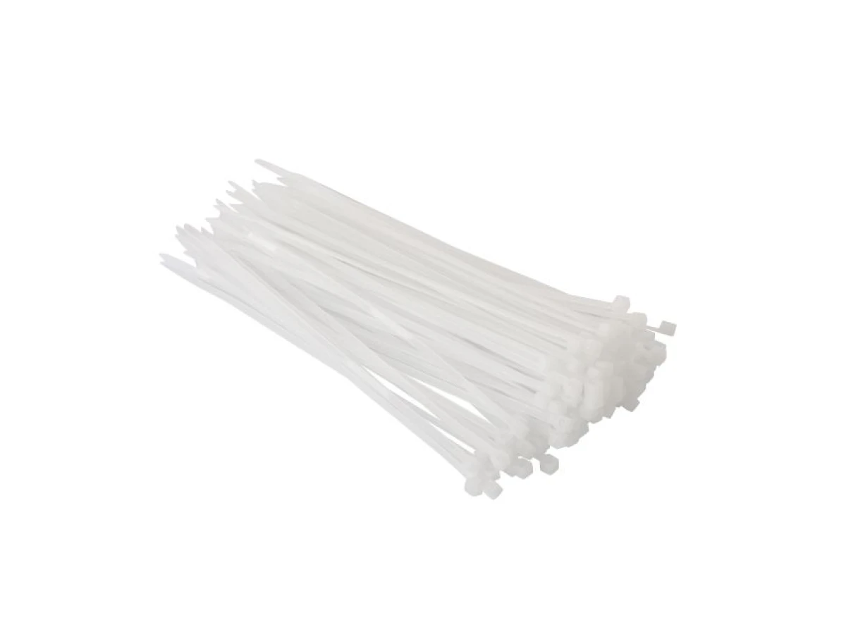 Хомут пластиковый 2,5*150 мм, (100 шт/уп.), белый INTERTOOL TC-2515 