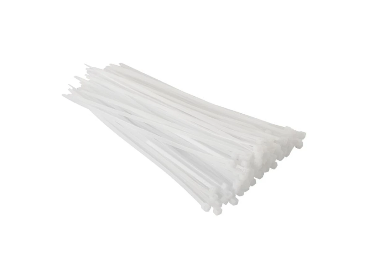 Хомут пластиковый 3,6*200 мм (100 шт/уп.), белый INTERTOOL TC-3620 