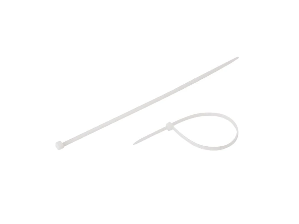 Хомут пластиковый 3,6*200 мм (100 шт/уп.), белый INTERTOOL TC-3620 