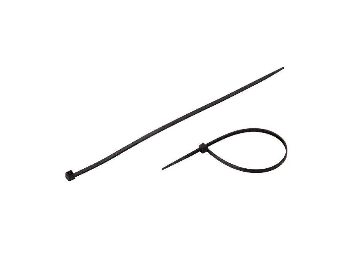 Хомут пластиковый 3,6*200 мм (100 шт/уп.), черный INTERTOOL TC-3621 