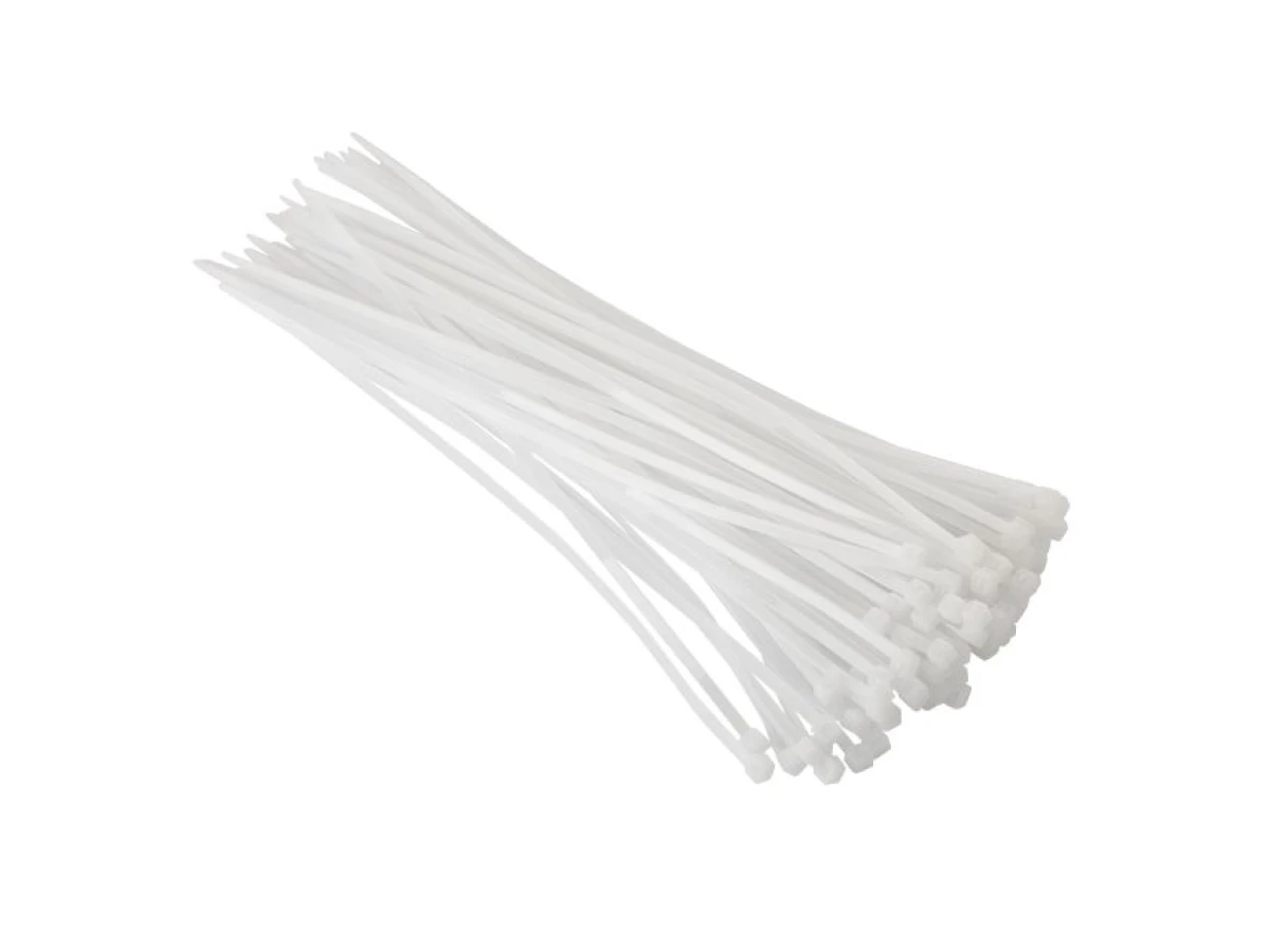 Хомут пластиковый 3,6*250 мм, (100 шт/уп.), белый INTERTOOL TC-3625 