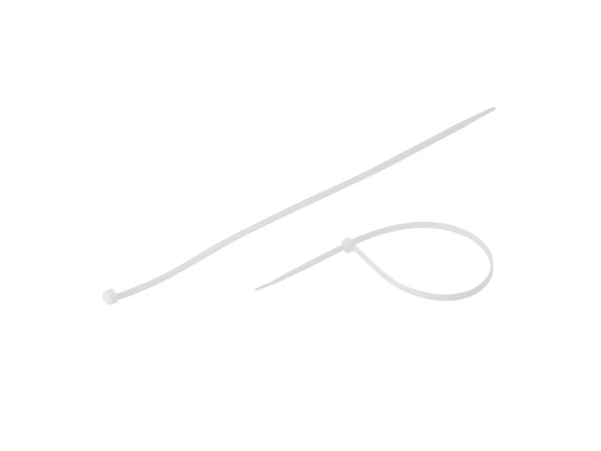 Хомут пластиковый 3,6*250 мм, (100 шт/уп.), белый INTERTOOL TC-3625 