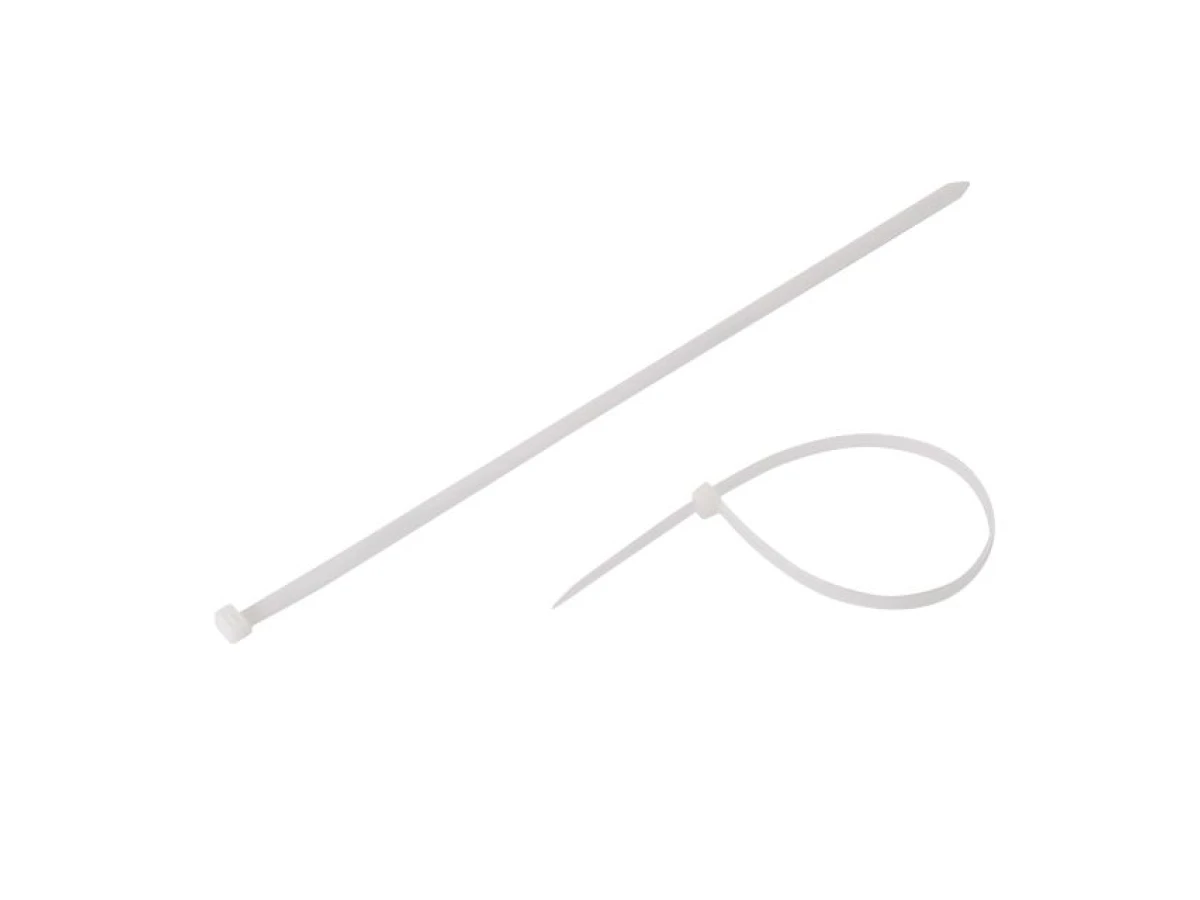 Хомут пластиковый 7,6*350 мм (100 шт/уп.), белый INTERTOOL TC-7635 