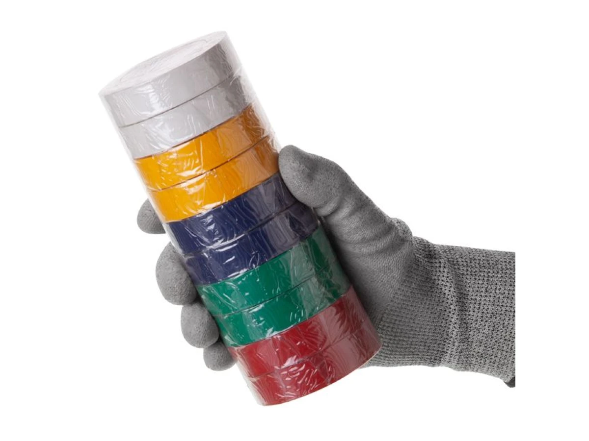 Стрічка ізоляційна 0.15mm x 17mm x 15m кольорова INTERTOOL IT-0019 