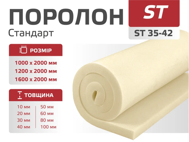 Поролон листовой ST 35-42 