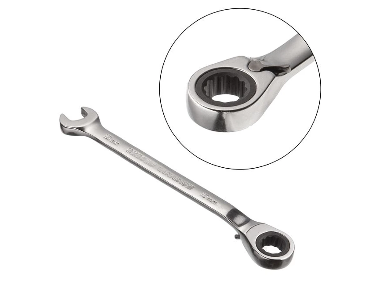 Ключ комбінований із тріскачкою 10 мм, CrV, PROF DIN3113 INTERTOOL XT-1310 