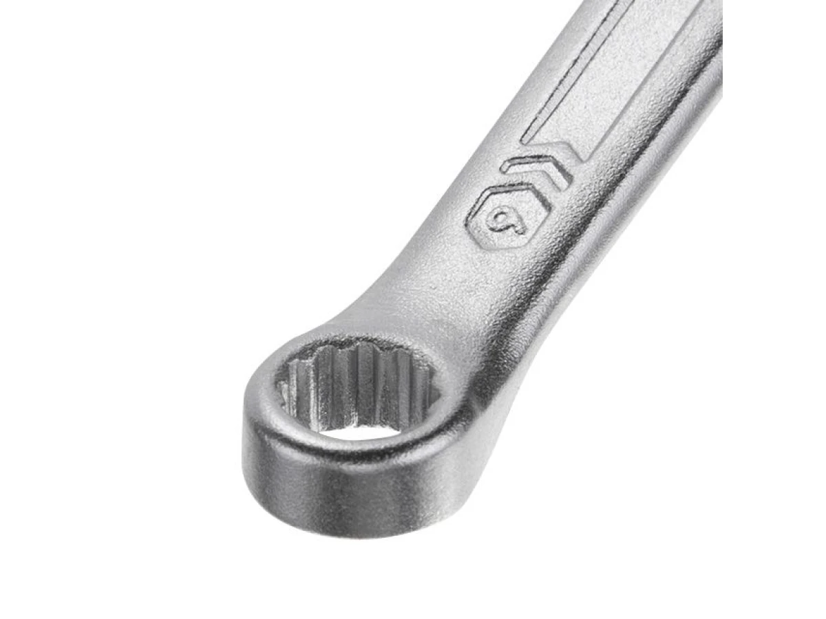 Ключ комбінований 6 мм, CrV, покриття Сатин-хром PROF DIN3113 INTERTOOL XT-1006 