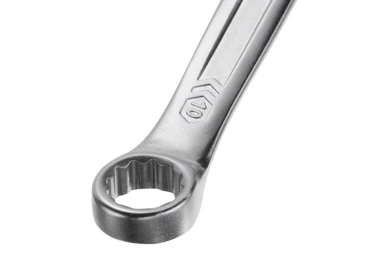 Ключ комбінований 10 мм, CrV, покриття Сатин-хром PROF DIN3113 INTERTOOL XT-1010 