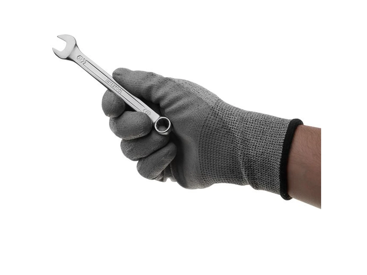 Ключ комбінований 10 мм, CrV, покриття Сатин-хром PROF DIN3113 INTERTOOL XT-1010 