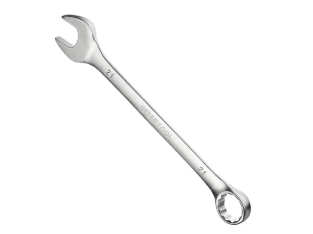 Ключ комбінований 21 мм CrV INTERTOOL HT-1221 