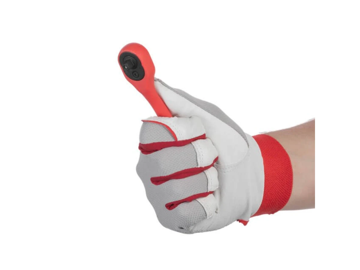 Рукоятка з храповим механізмом на 72 зубця 1/4" вигнута CrV (професійна) INTERTOOL HT-2107 