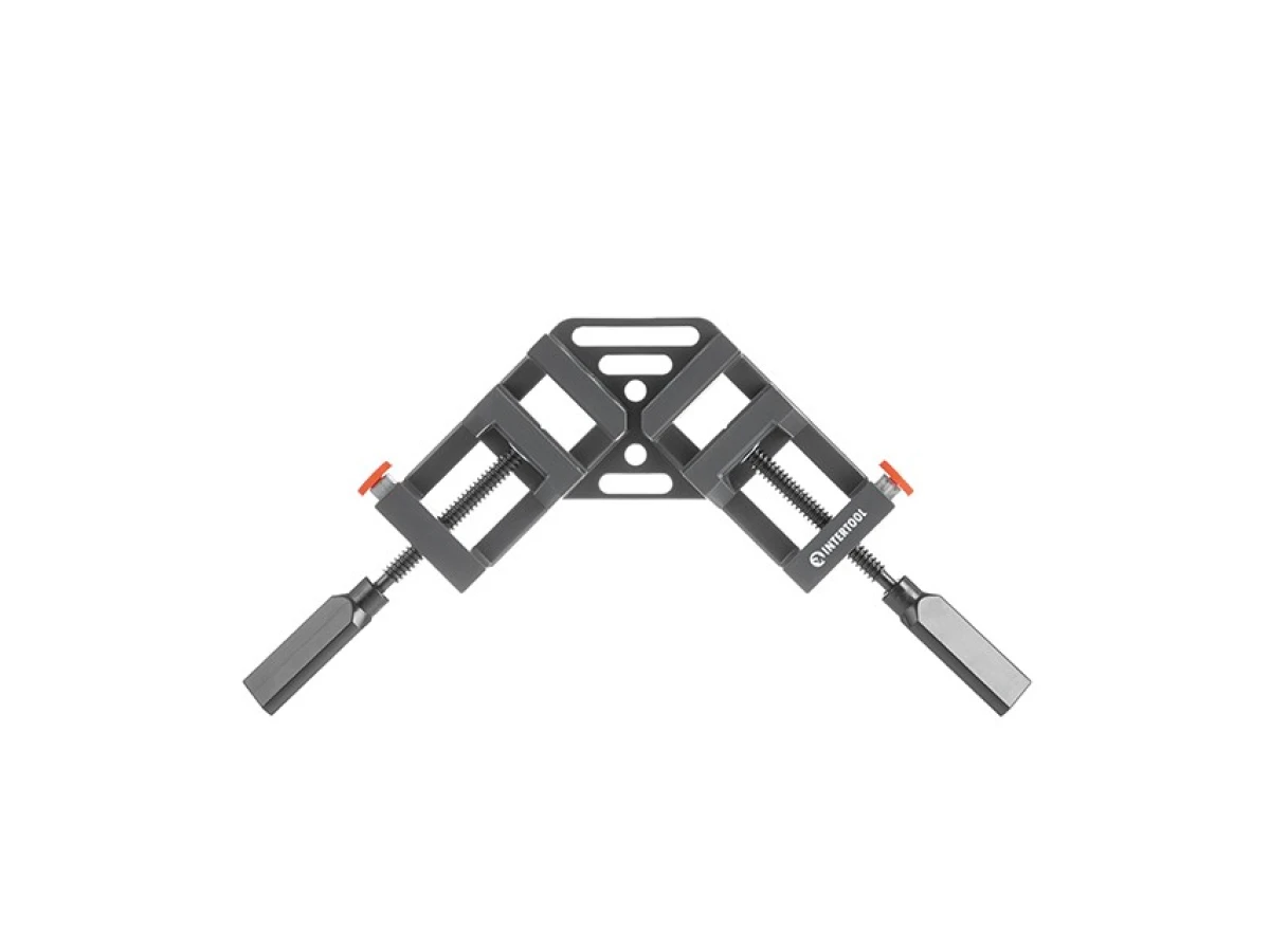 Струбцина кутова 90 градусів, ширина захвату 65 мм, система швидкої фіксації INTERTOOL HT-6042 
