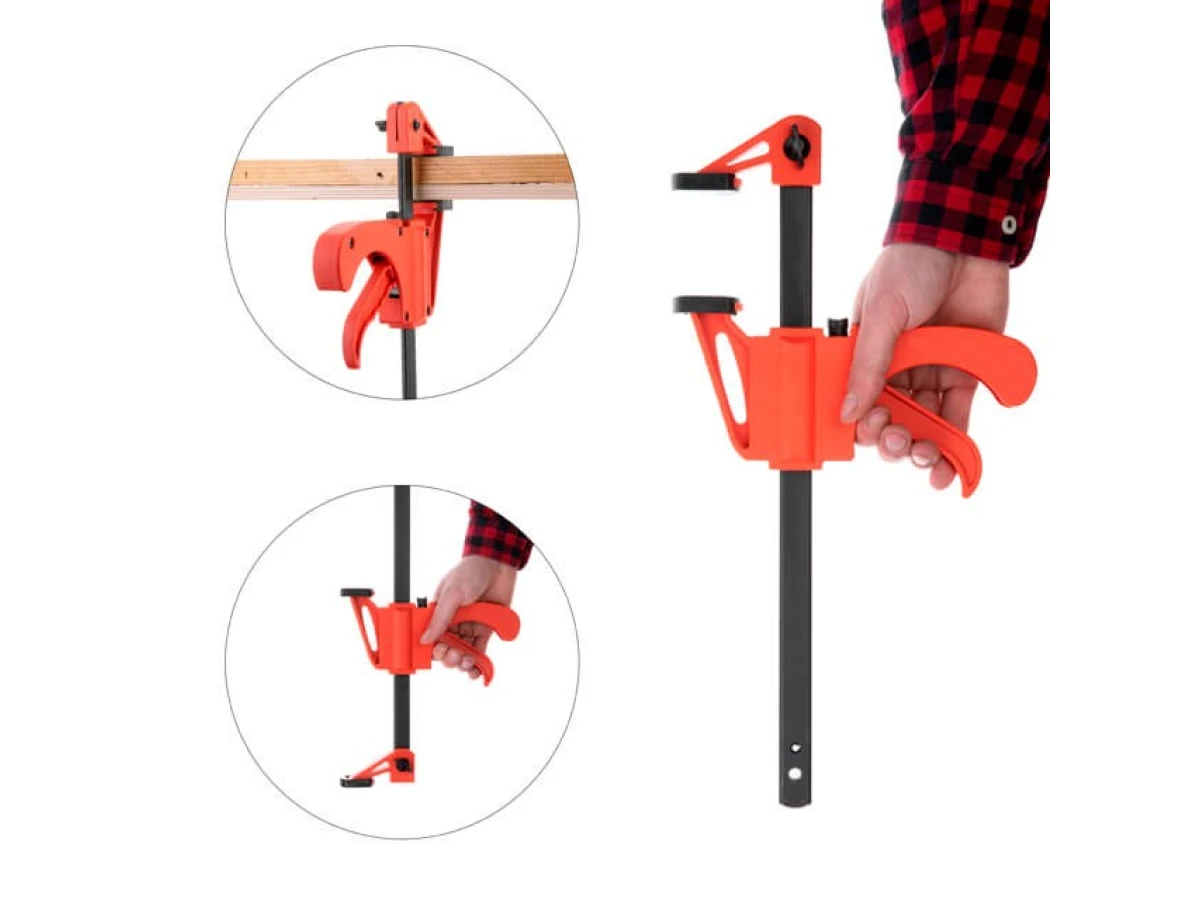 Струбцина автомат 200x60 мм INTERTOOL HT-6022 