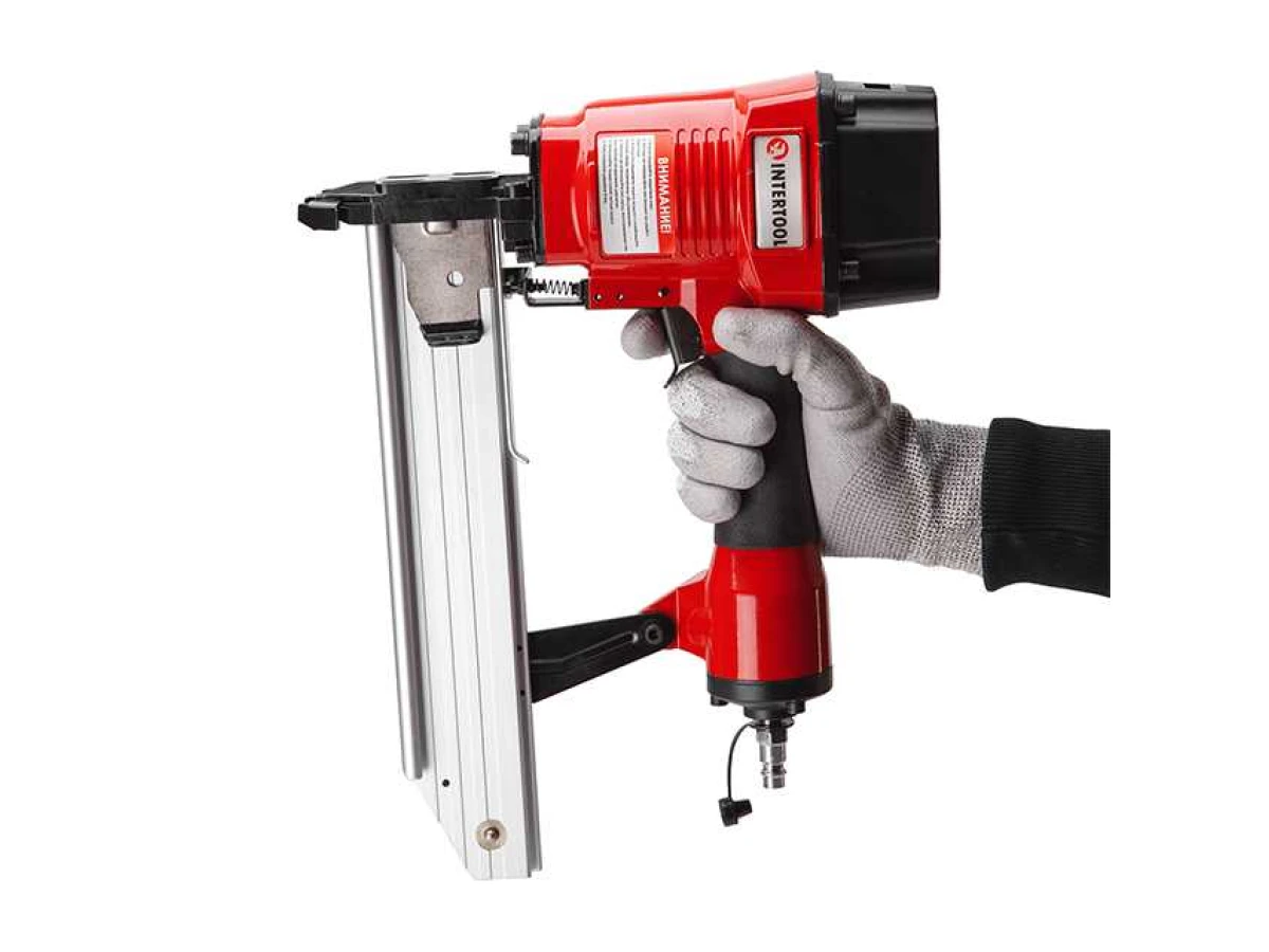 Степлер пневматичний для скоби 10.80*50 мм INTERTOOL PT-1615 