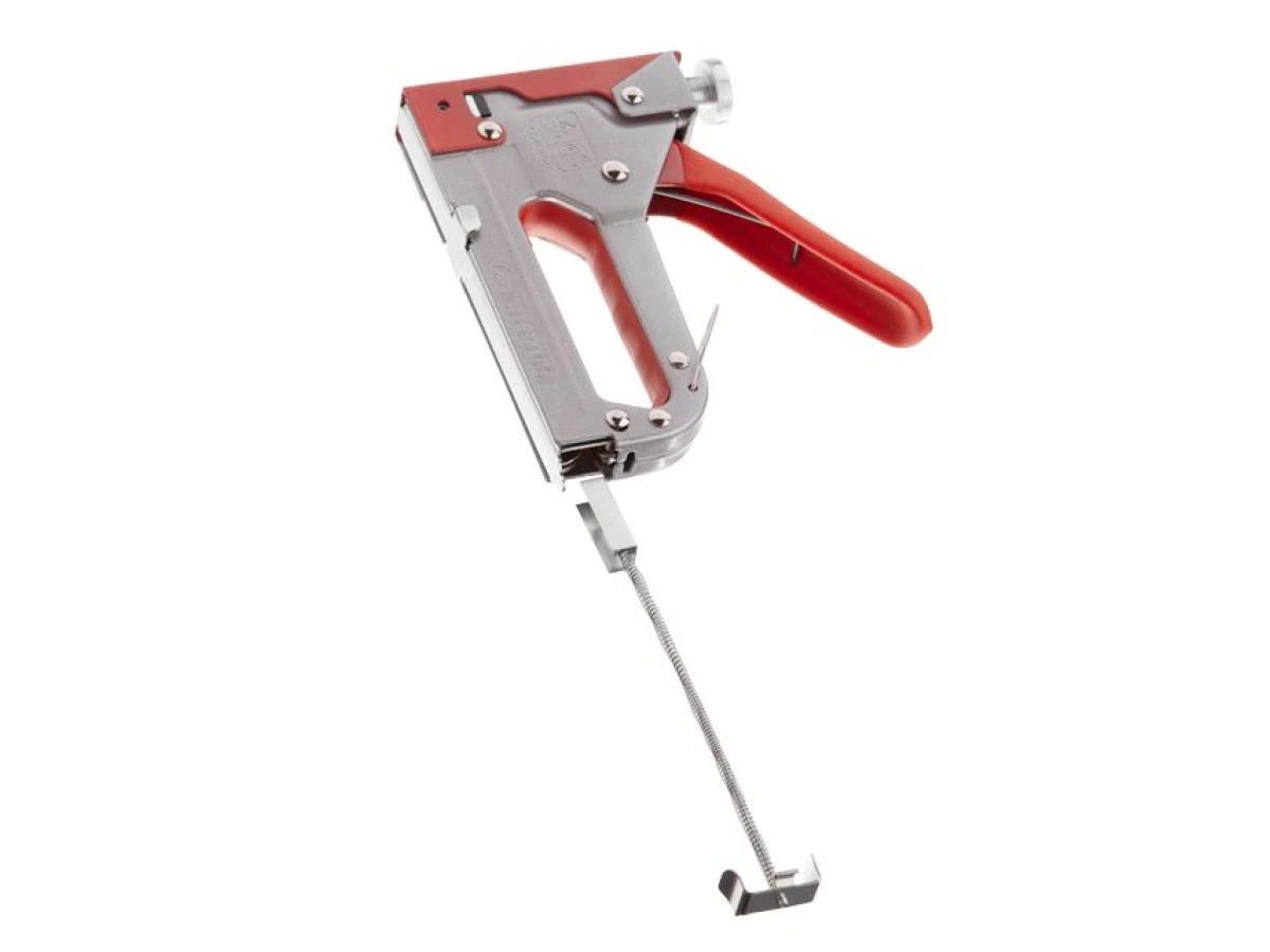 Пістолет скобозабивний механічний, скоба 11.3 x 0.7 x 4.0 - 14.0 мм, прогумована рукоятка (сталевий корпус) INTERTOOL RT-0201 