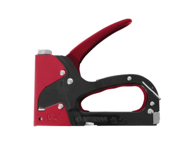 Пістолет скобозабивний механічний 4-функційний, скоба 11.3*1,20*4.0-14.0 мм INTERTOOL RT-0202 